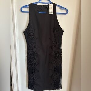 NWT Forever 21 Black Floral Lace Mini Dress
